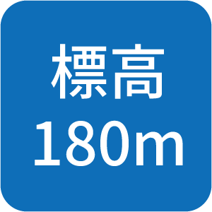 標高80m