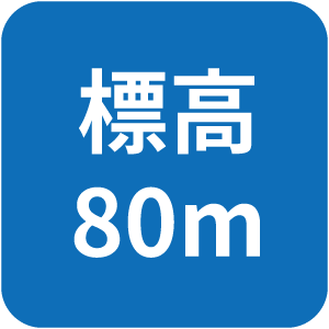 地上80m